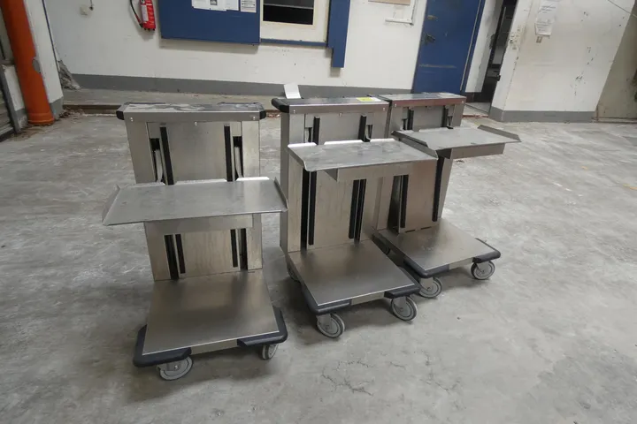 3x Hupfer Tablett Stapler